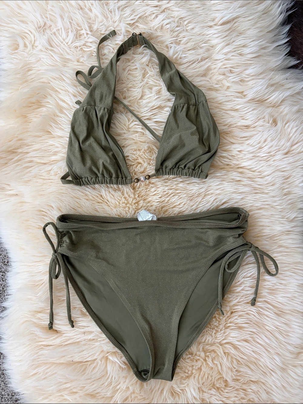 Old Navy Olive Green Bikini Set